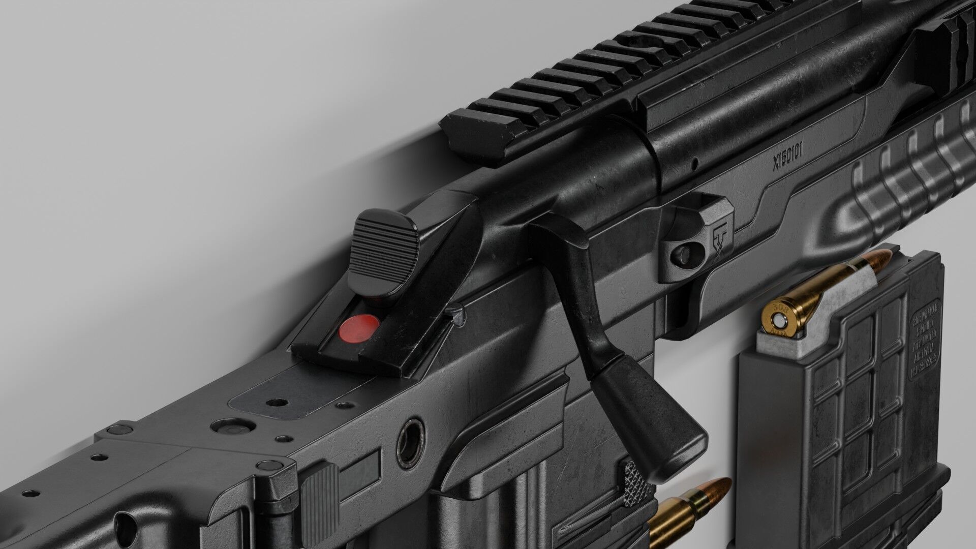 Blaser R93 XTEK Limited Australia Low-poly 3D model_11