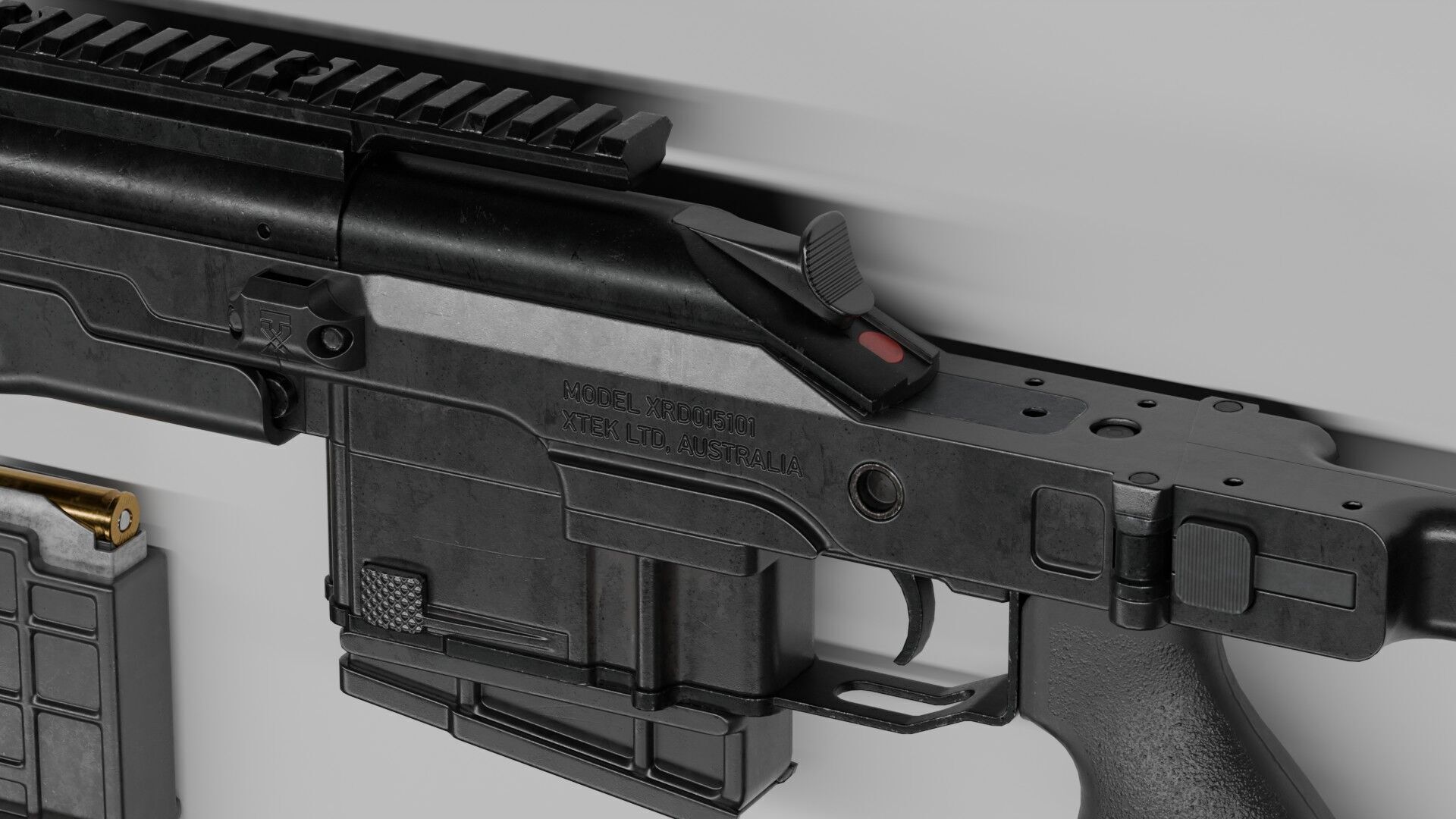 Blaser R93 XTEK Limited Australia Low-poly 3D model_15