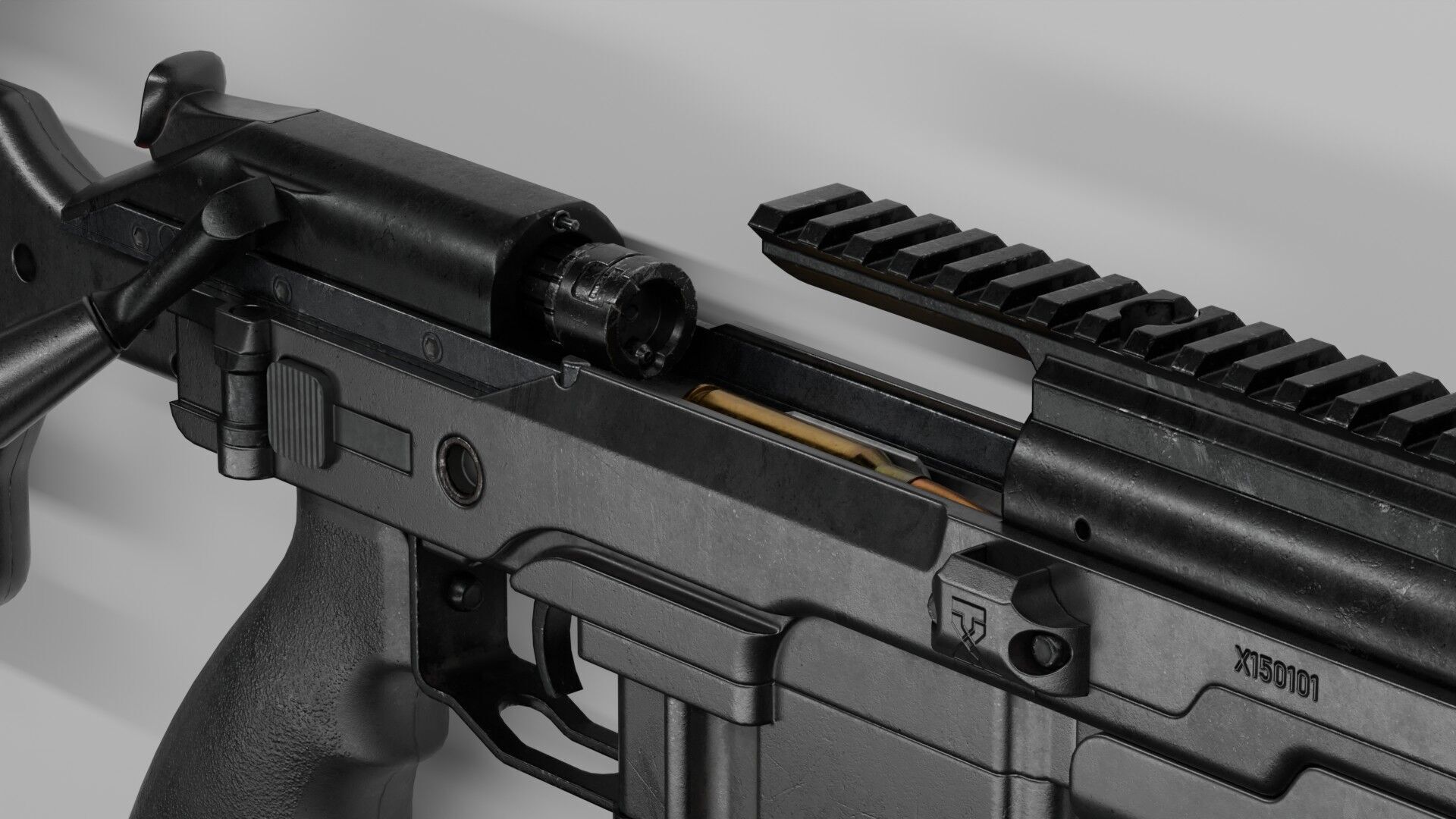 Blaser R93 XTEK Limited Australia Low-poly 3D model_10