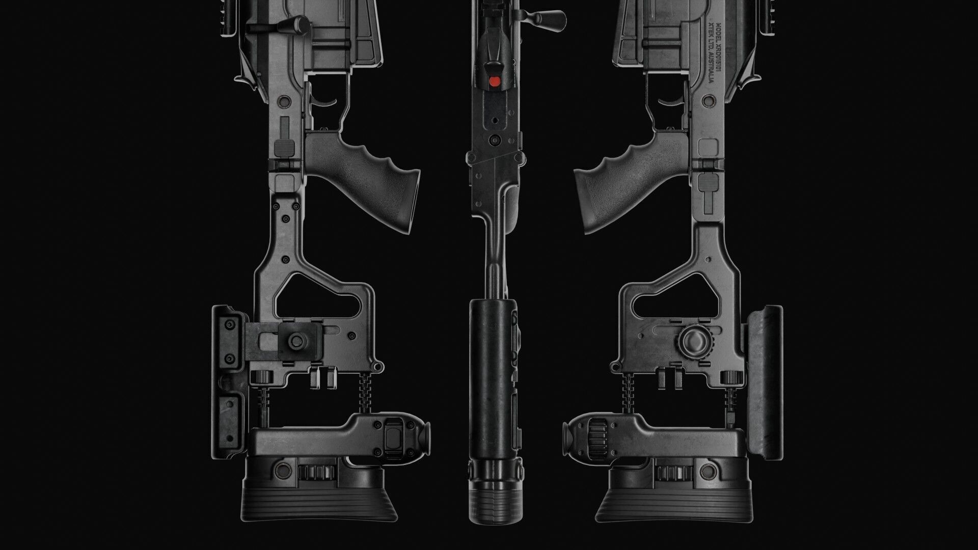 Blaser R93 XTEK Limited Australia Low-poly 3D model_29