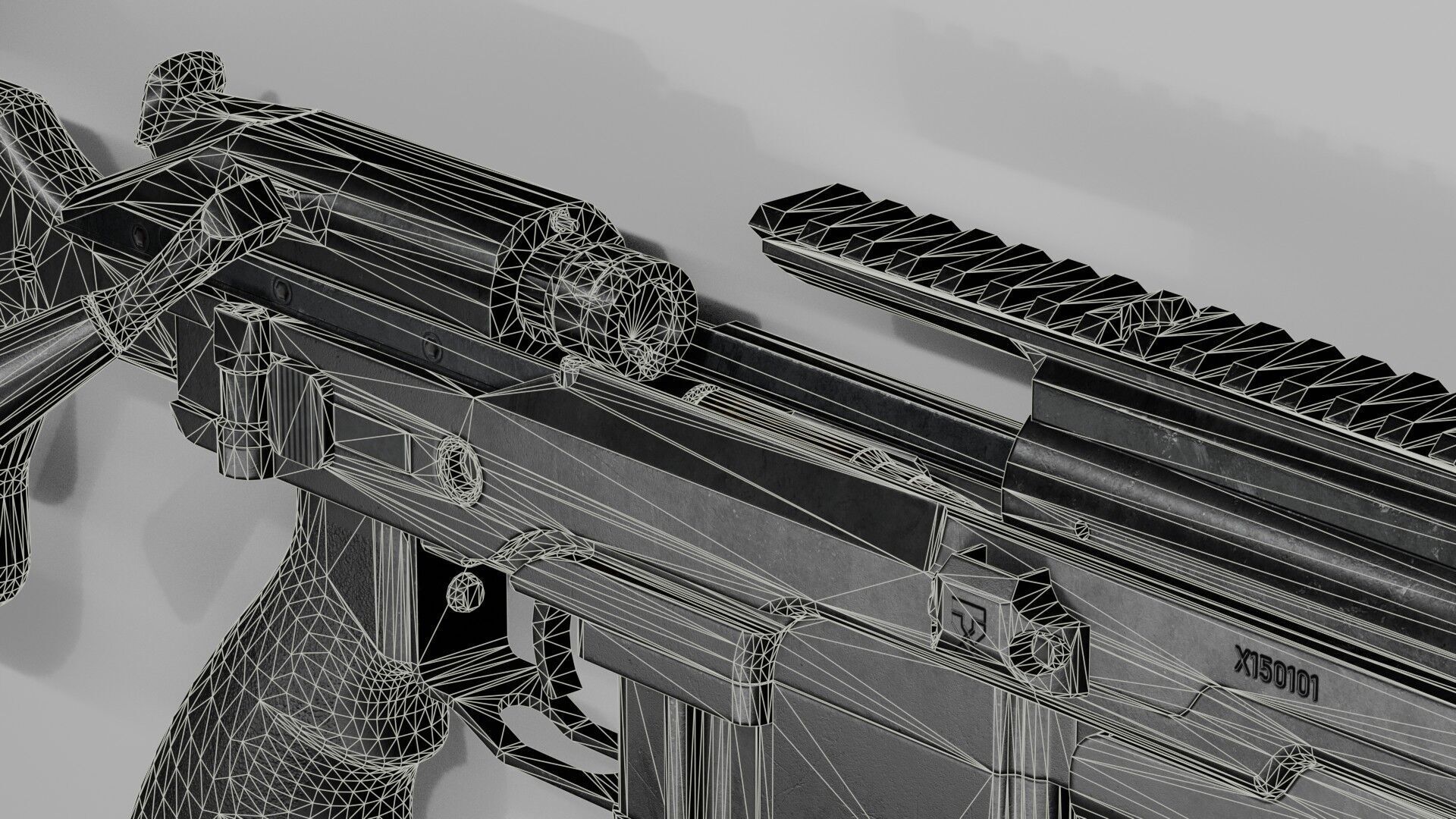 Blaser R93 XTEK Limited Australia Low-poly 3D model_40