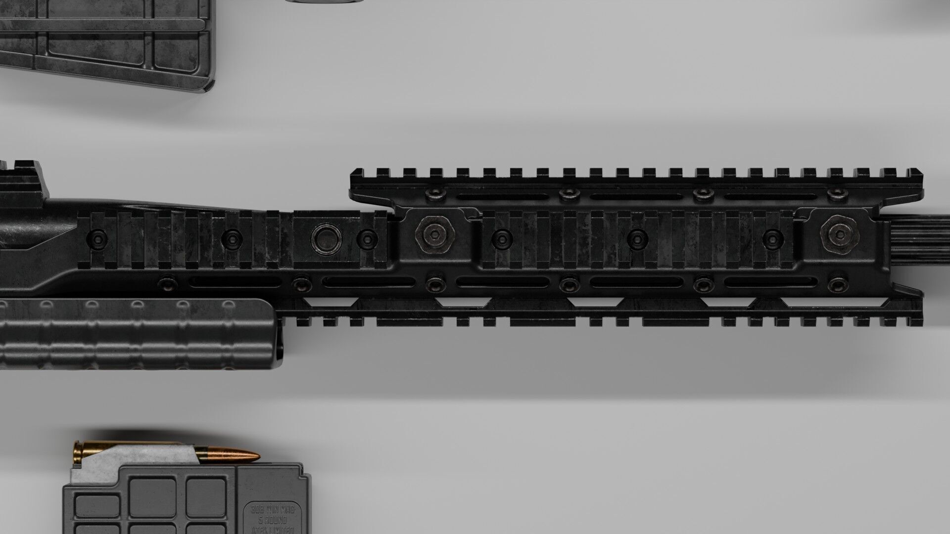 Blaser R93 XTEK Limited Australia Low-poly 3D model_7