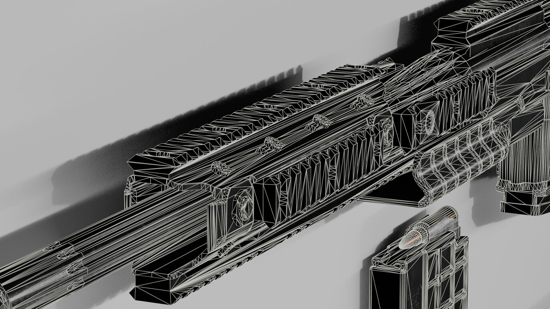 Blaser R93 XTEK Limited Australia Low-poly 3D model_50