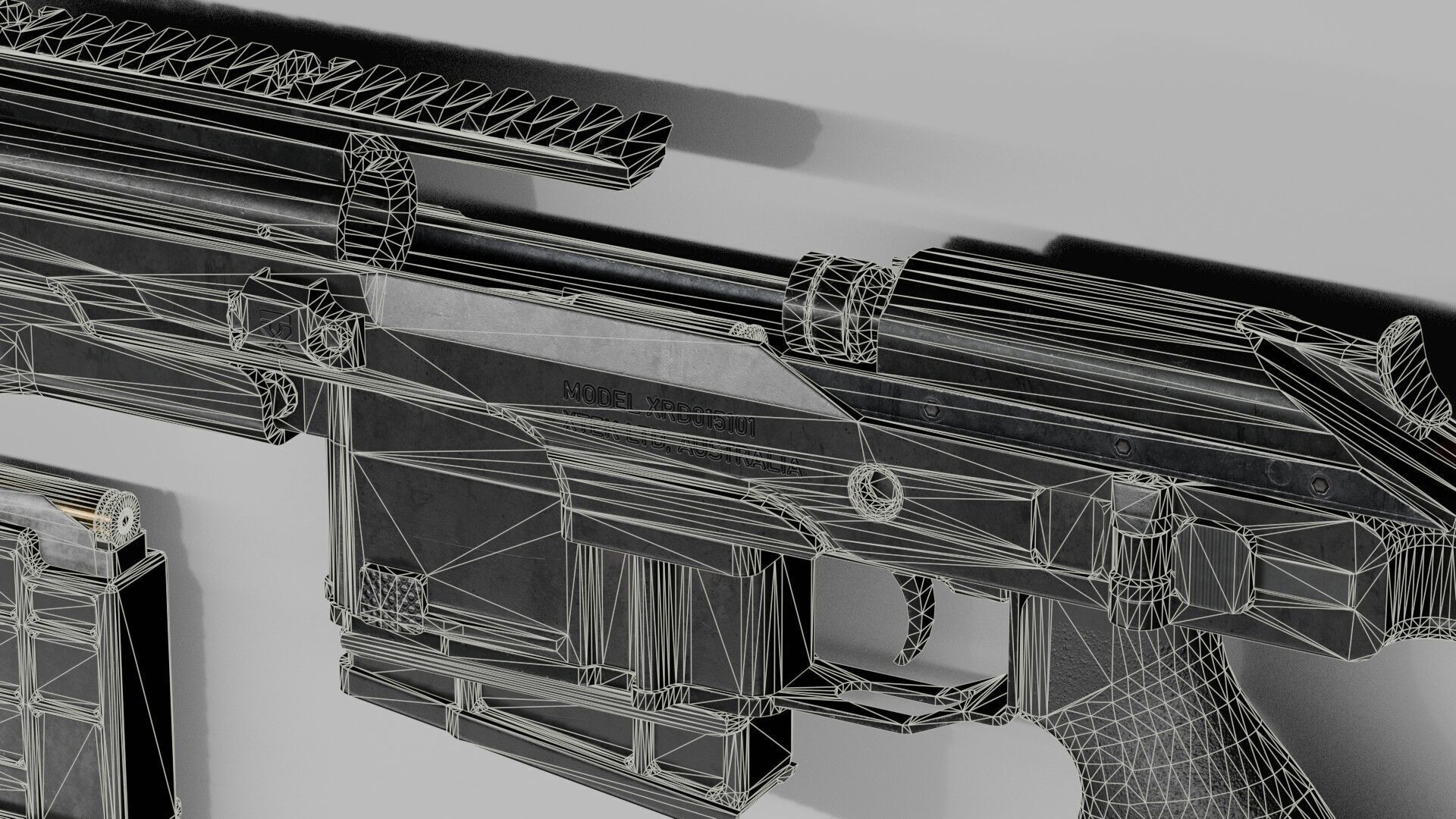 Blaser R93 XTEK Limited Australia Low-poly 3D model_46