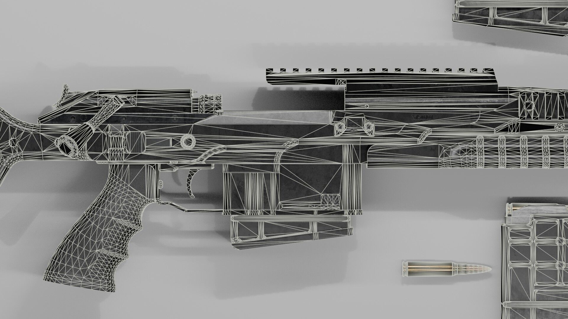Blaser R93 XTEK Limited Australia Low-poly 3D model_34