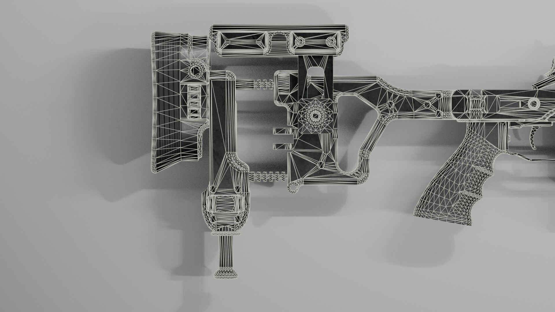 Blaser R93 XTEK Limited Australia Low-poly 3D model_36