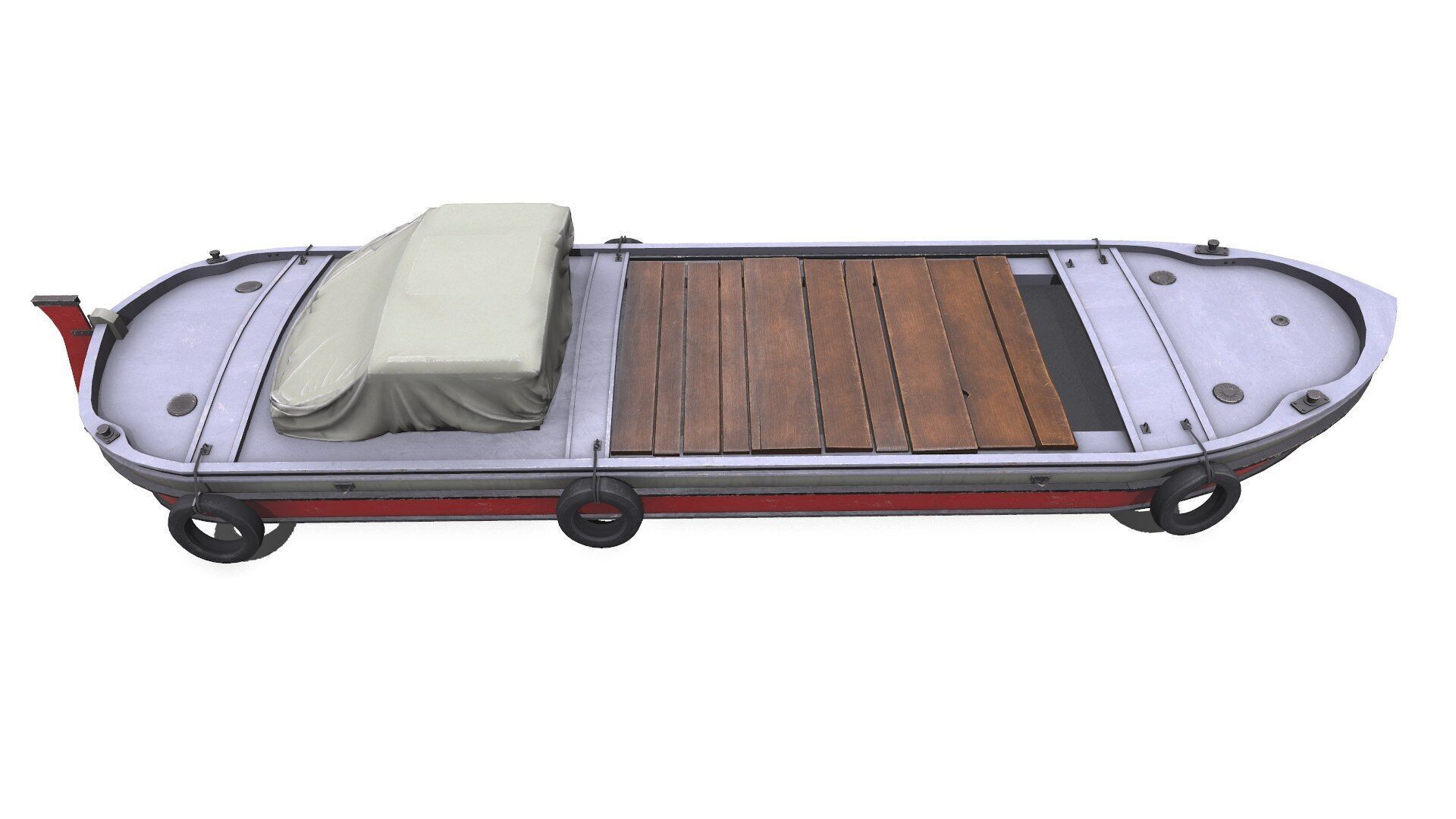 Mini Cargo Ship Low-poly PBR Low-poly 3D model_13