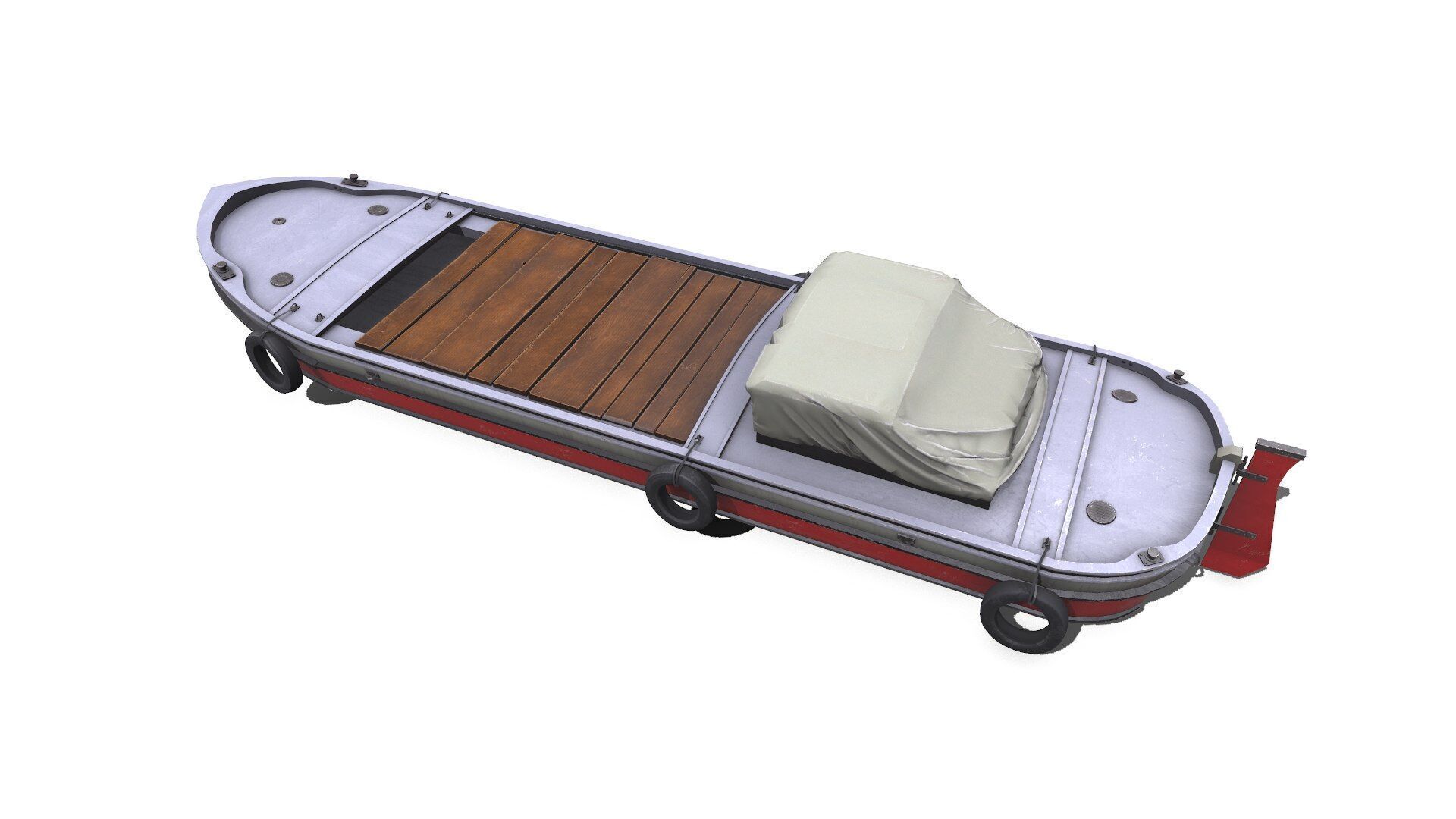 Mini Cargo Ship Low-poly PBR Low-poly 3D model_5