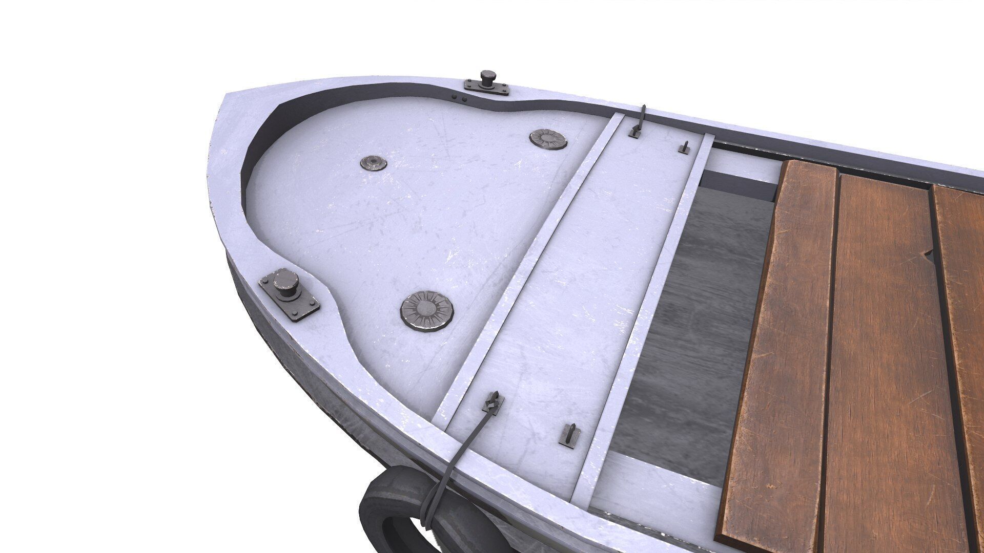 Mini Cargo Ship Low-poly PBR Low-poly 3D model_17