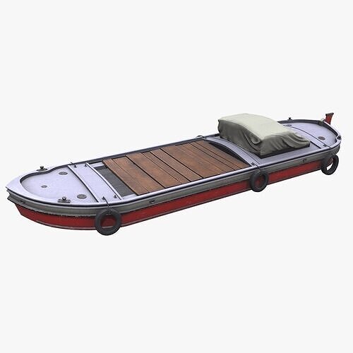 Mini Cargo Ship Low-poly PBR Low-poly 3D model