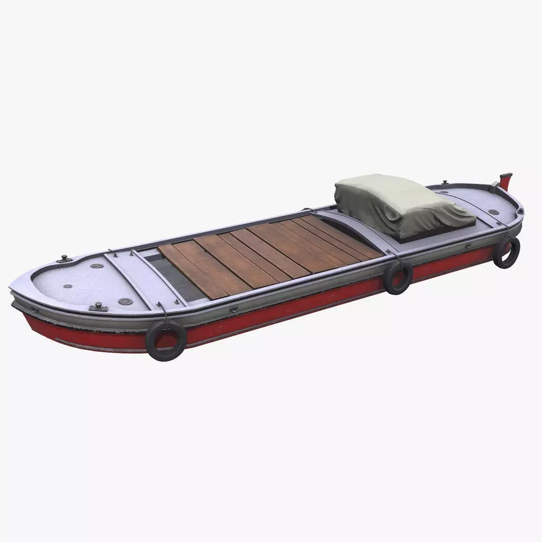 Mini Cargo Ship Low-poly PBR Low-poly 3D model_0