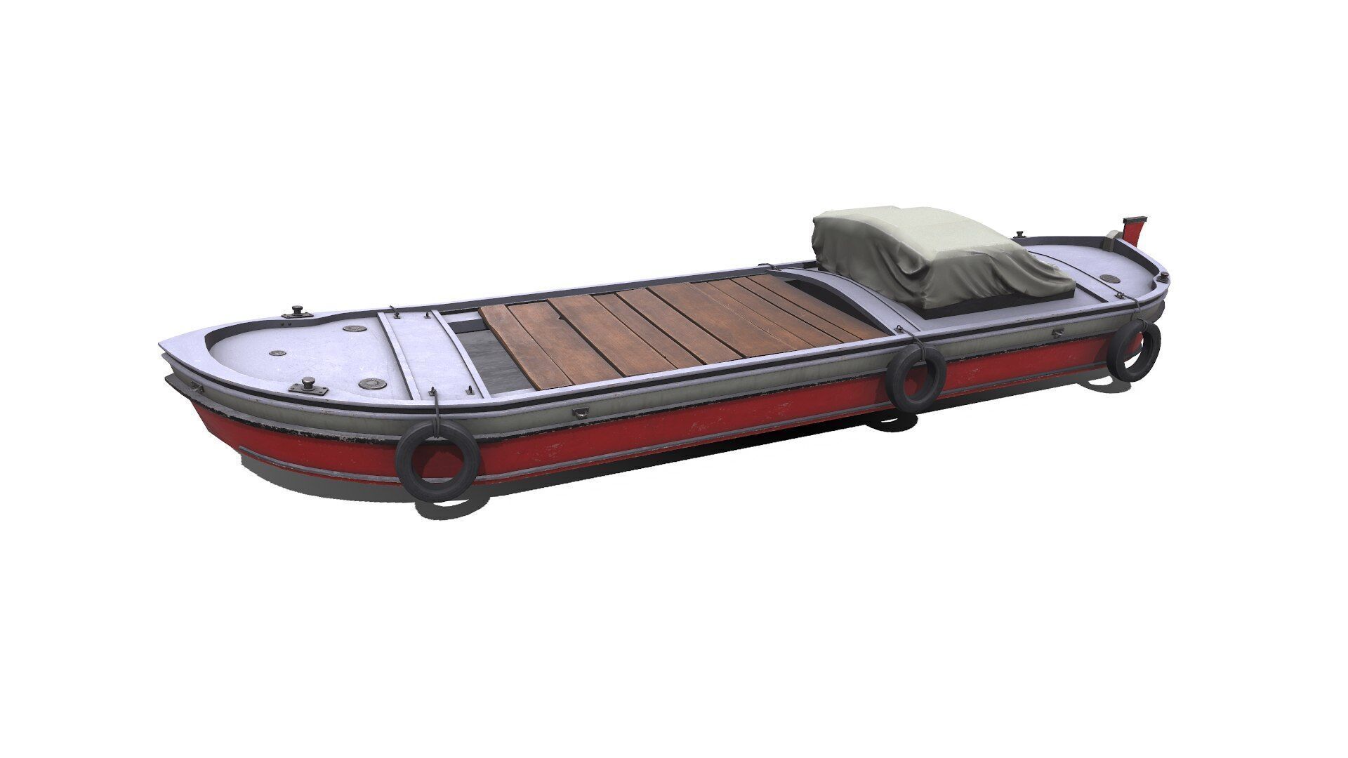 Mini Cargo Ship Low-poly PBR Low-poly 3D model_2