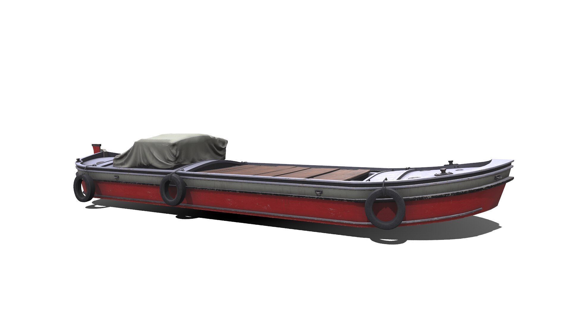 Mini Cargo Ship Low-poly PBR Low-poly 3D model_14