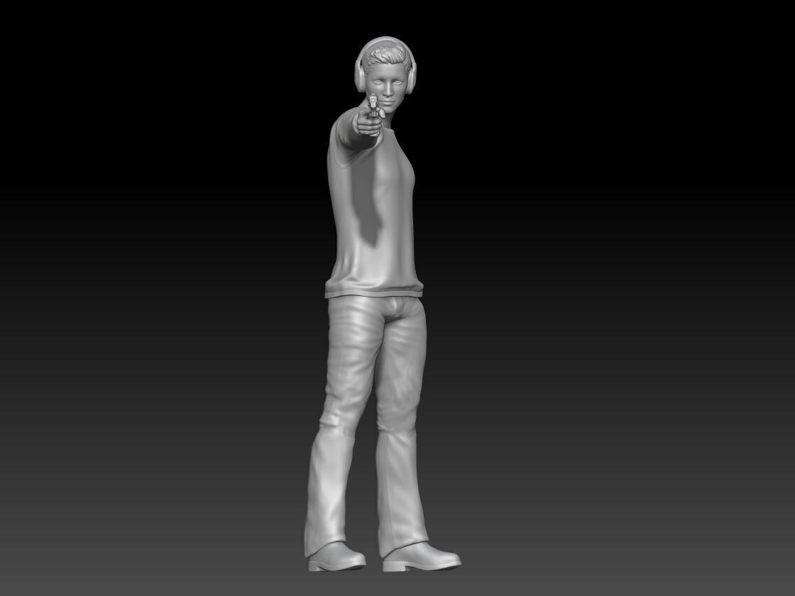 Shooting Range boy 2 3D print model_3
