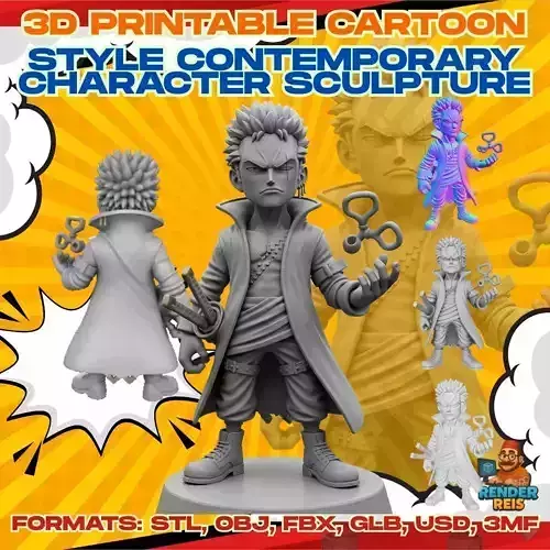 Sword Master Rebel Character Figure with 