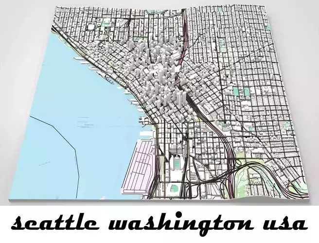 Cityscape Seattle Washington USA