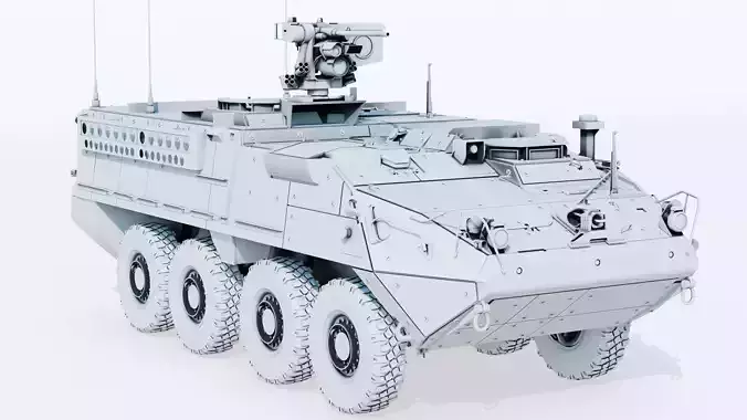 M1126 Stryker ICV US Army APC Game Model