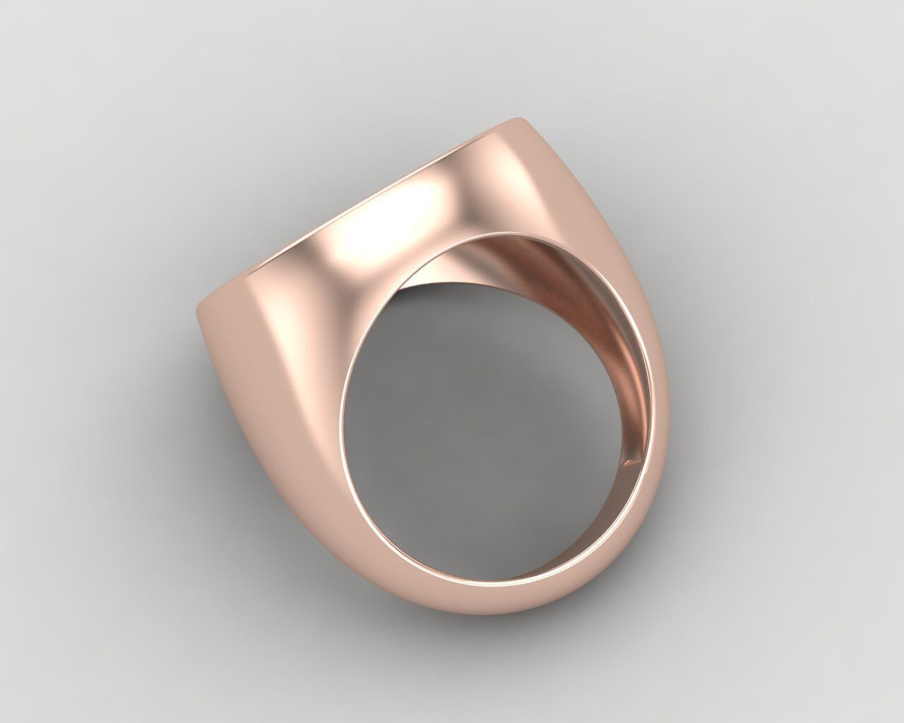 Round gemstone Ring Base 18MM top in All sizes 180-MWC 3D print model_10