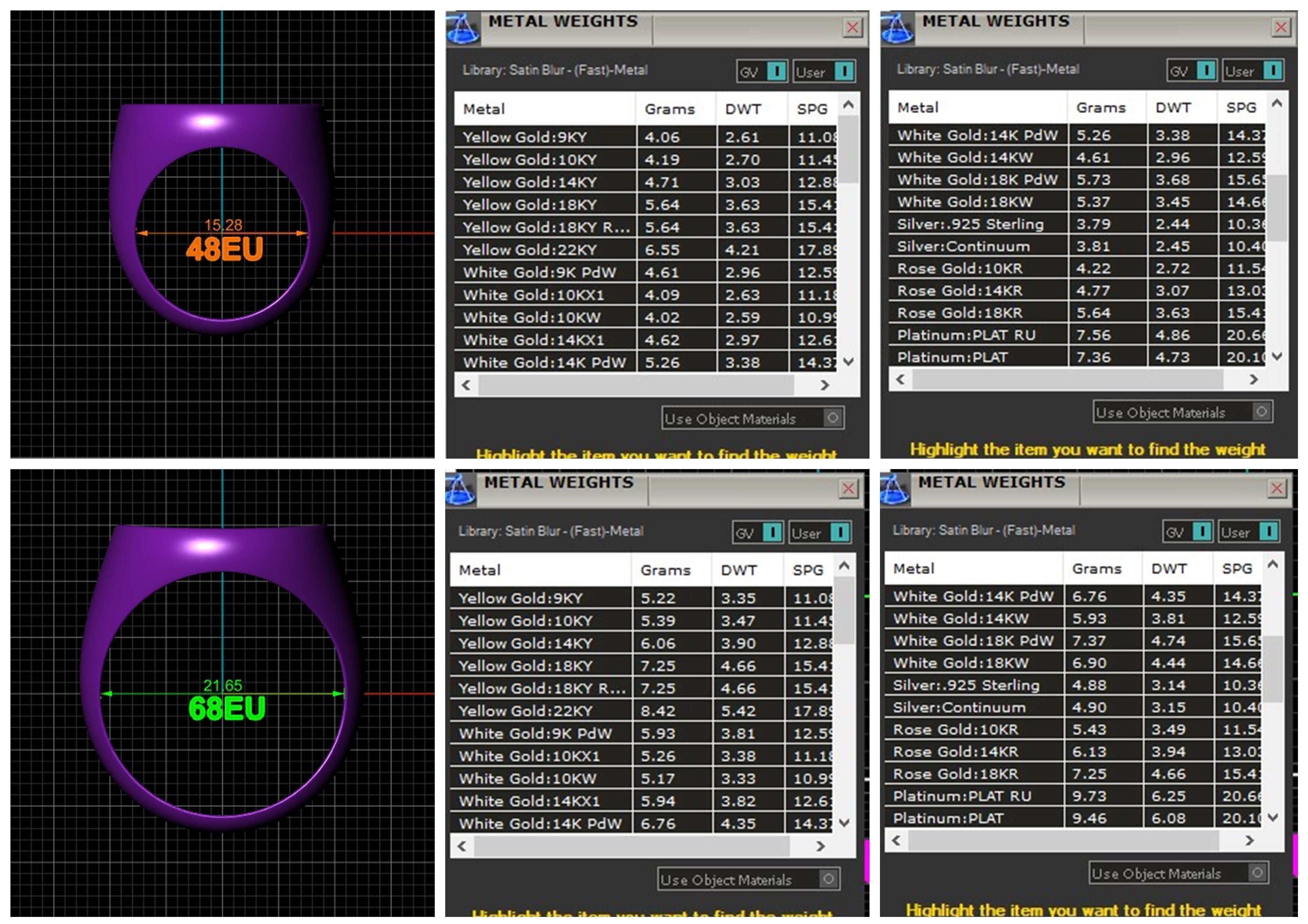 Round gemstone Ring Base 18MM top in All sizes 180-MWC 3D print model_12