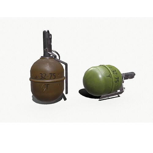 RGD 5 Grenade Low-poly PBR Low-poly 3D model