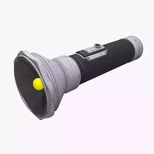 Old Flashlight Low-poly PBR