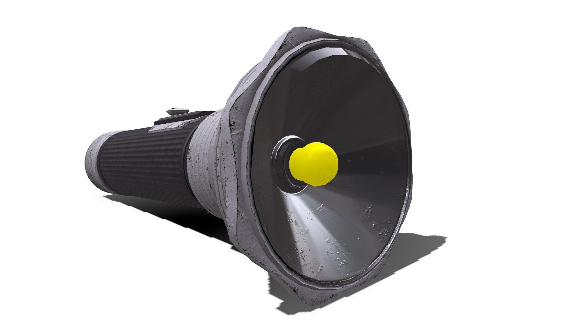 Old Flashlight Low-poly PBR Low-poly 3D model_12