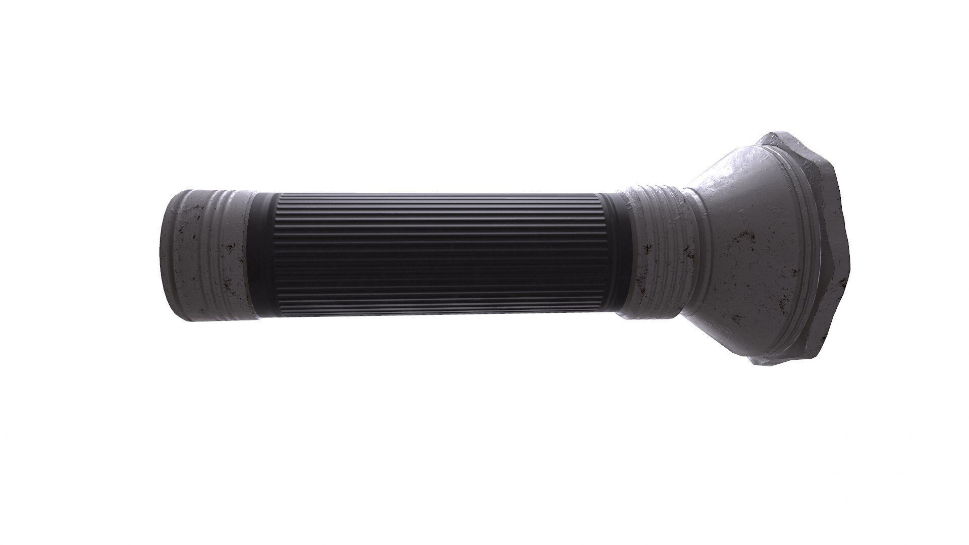 Old Flashlight Low-poly PBR Low-poly 3D model_13