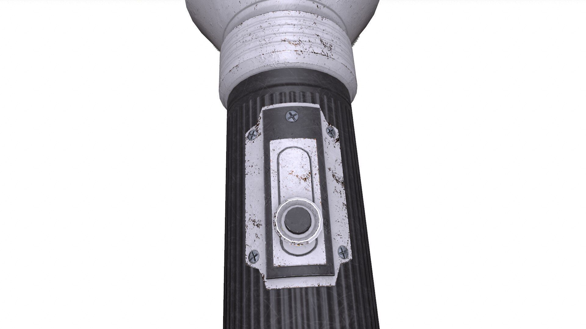 Old Flashlight Low-poly PBR Low-poly 3D model_11