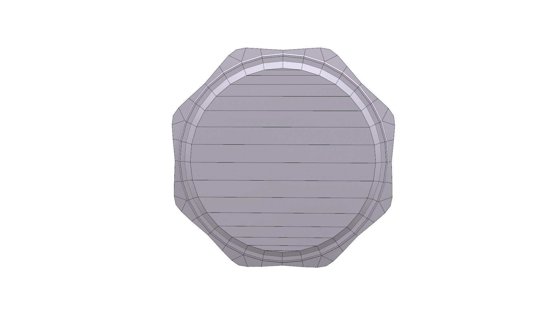 Old Flashlight Low-poly PBR Low-poly 3D model_19