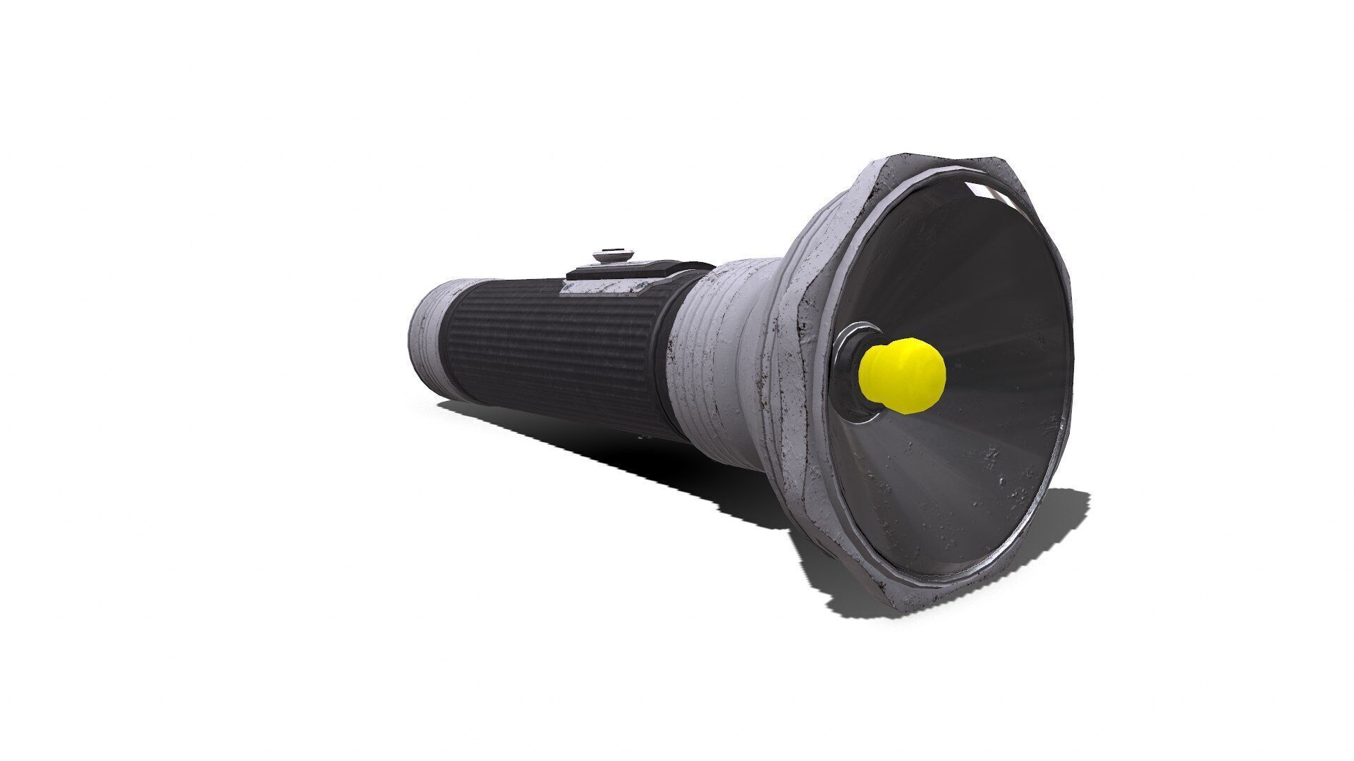 Old Flashlight Low-poly PBR Low-poly 3D model_9