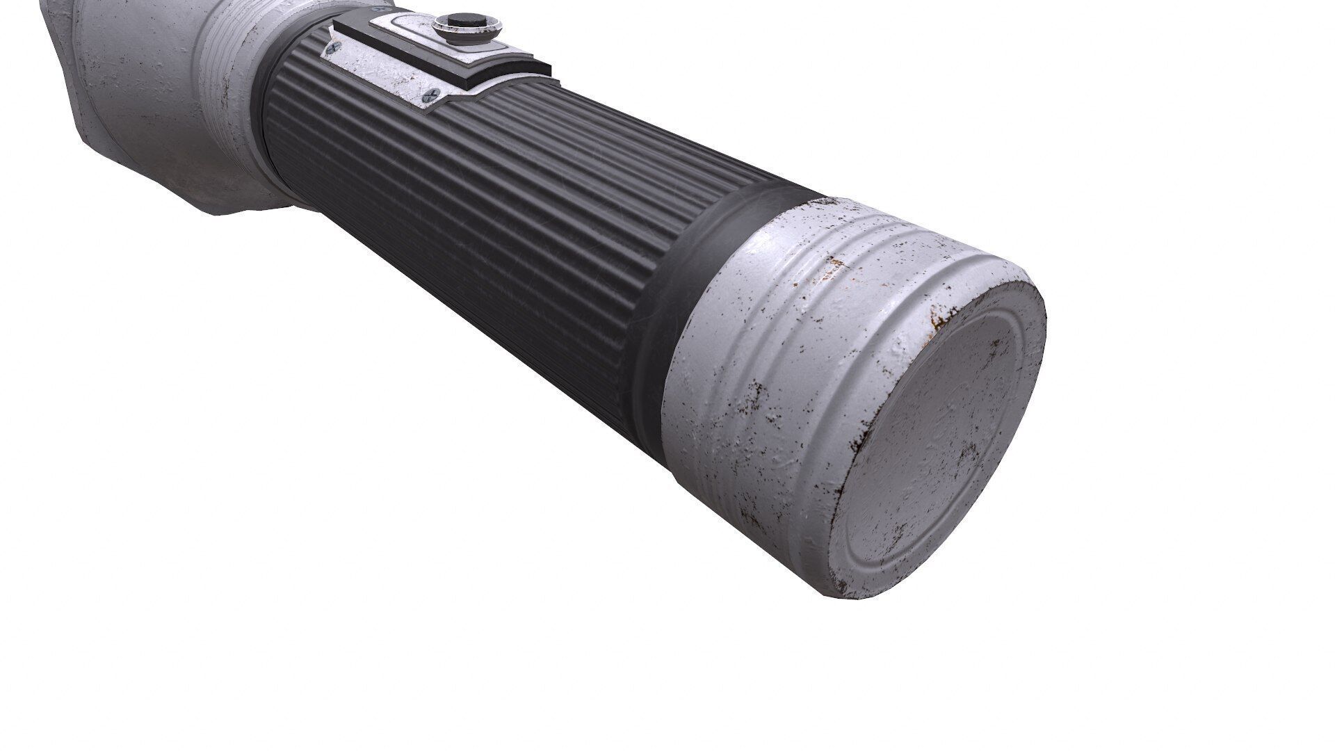 Old Flashlight Low-poly PBR Low-poly 3D model_14