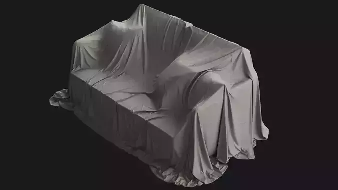 Covered Modern Sofa 03