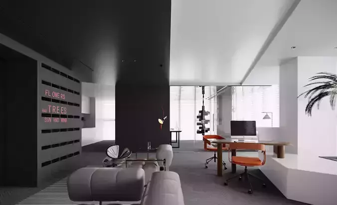 Modern Office Interior Design Scene