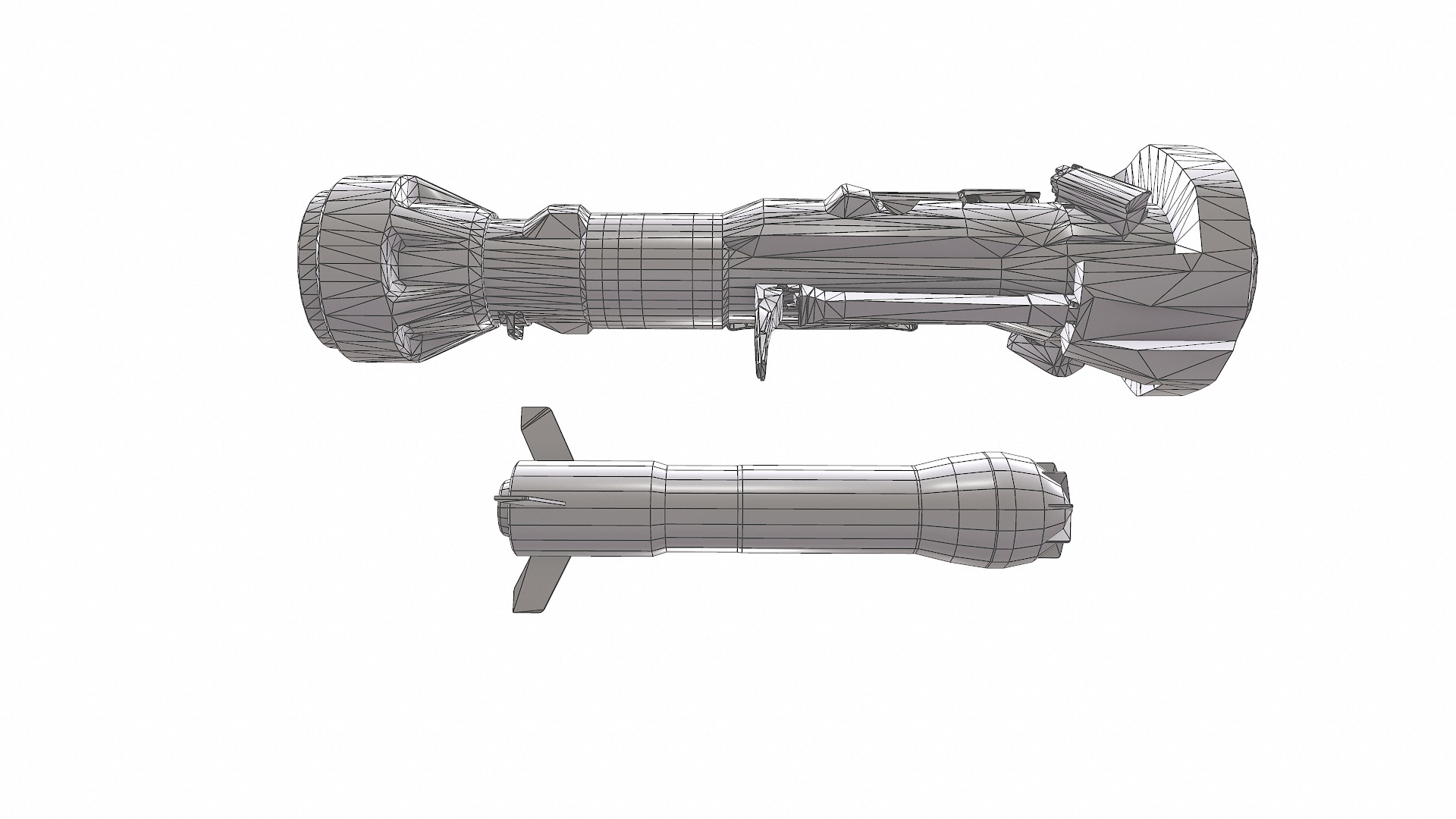 NLAW Next Generation Light Anti-tank Weapon Low-poly PBR Low-poly 3D model_21