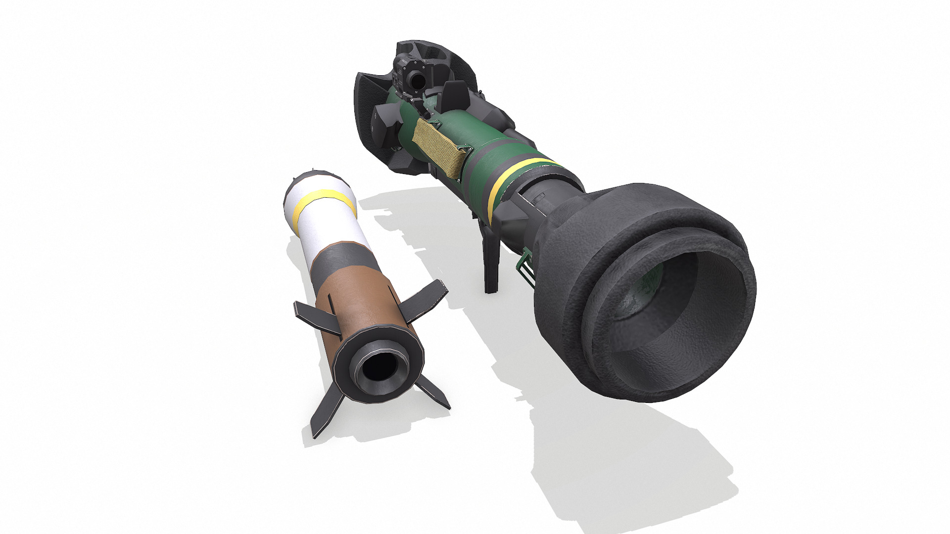 NLAW Next Generation Light Anti-tank Weapon Low-poly PBR Low-poly 3D model_5