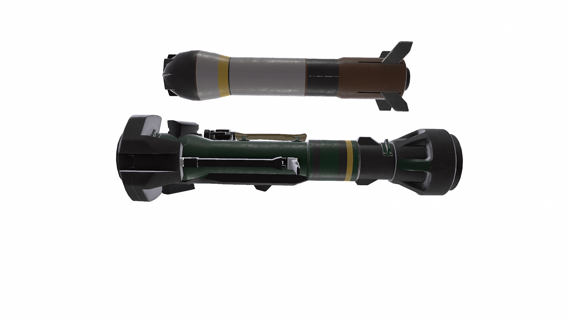 NLAW Next Generation Light Anti-tank Weapon Low-poly PBR Low-poly 3D model_16