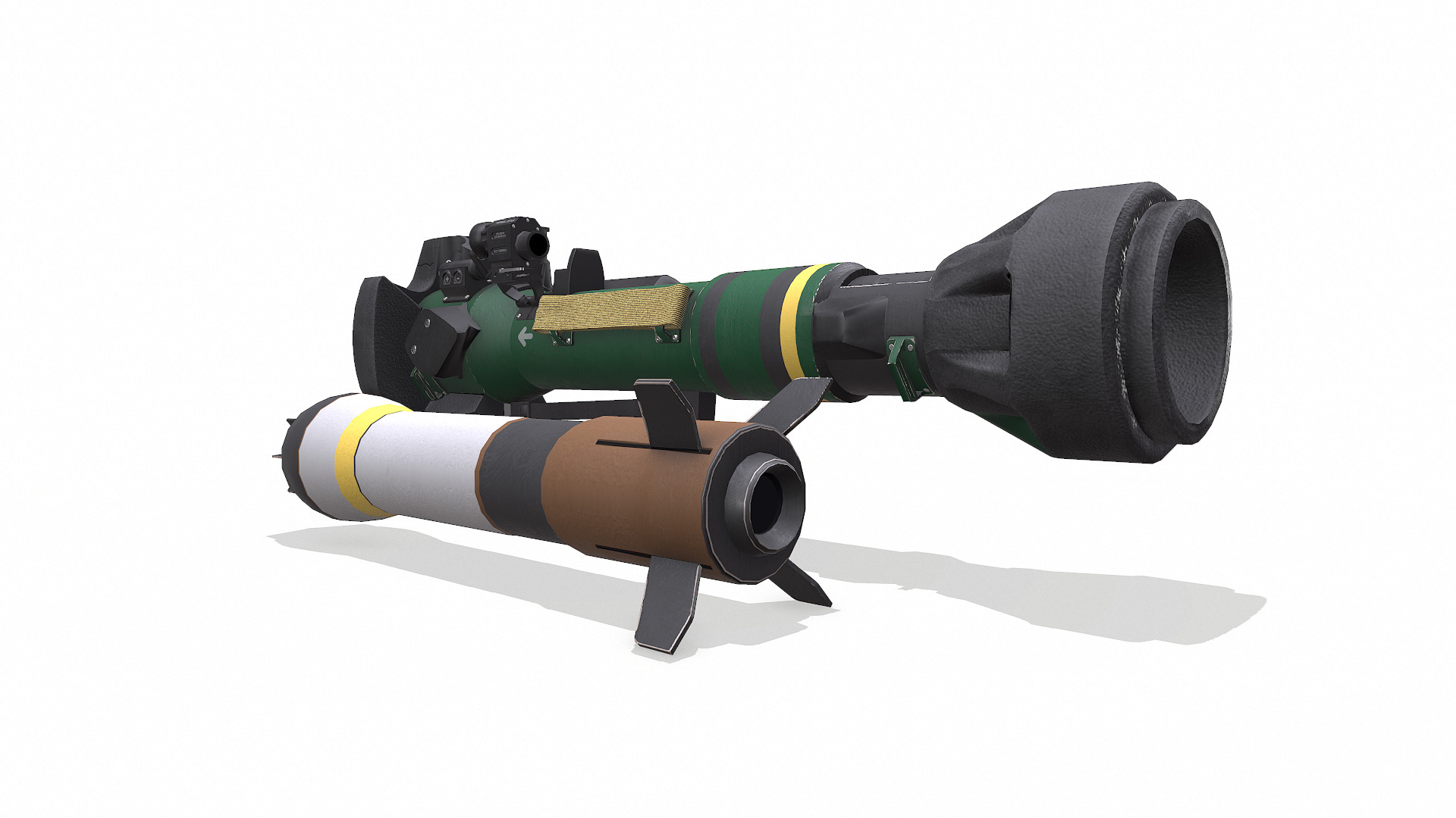 NLAW Next Generation Light Anti-tank Weapon Low-poly PBR Low-poly 3D model_4