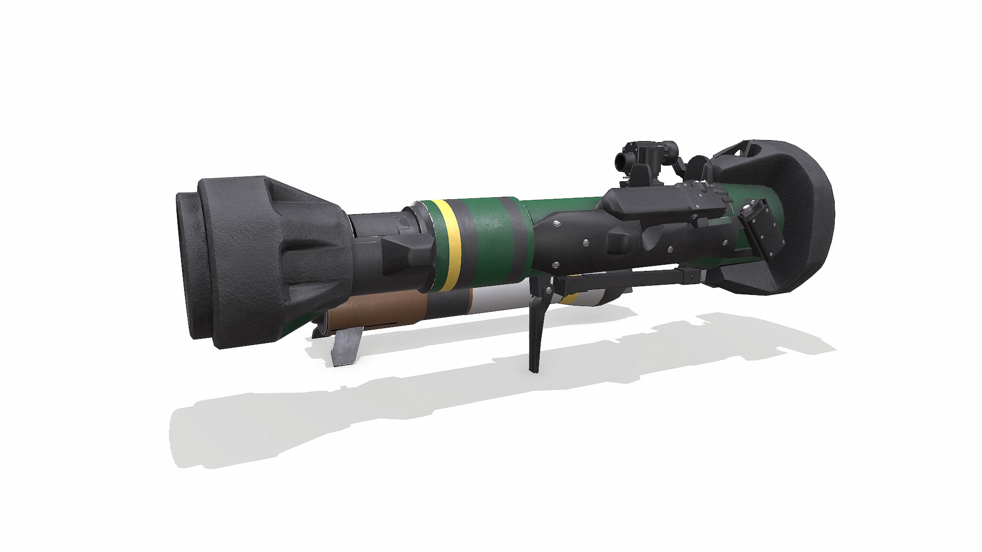 NLAW Next Generation Light Anti-tank Weapon Low-poly PBR Low-poly 3D model_7
