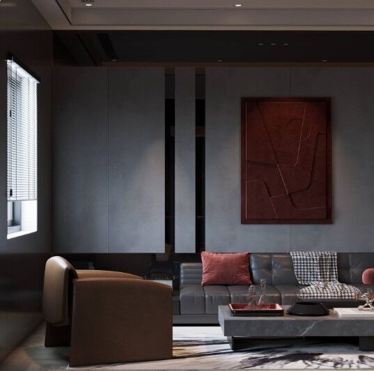 Billiard room Interior Model 3D model_23