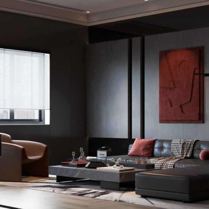 Billiard room Interior Model 3D model_19