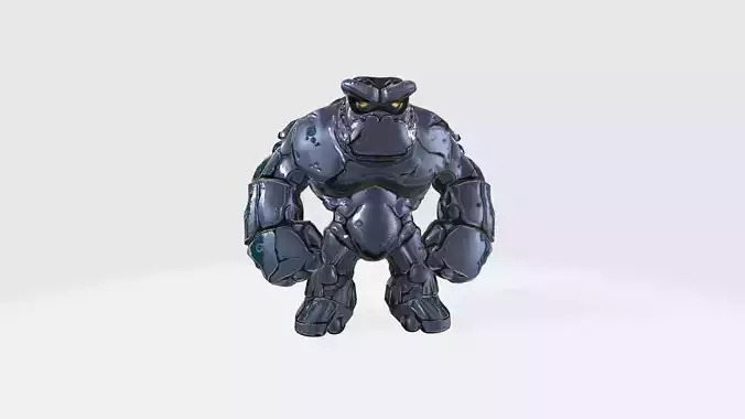 Huge Golem Monster High Poly