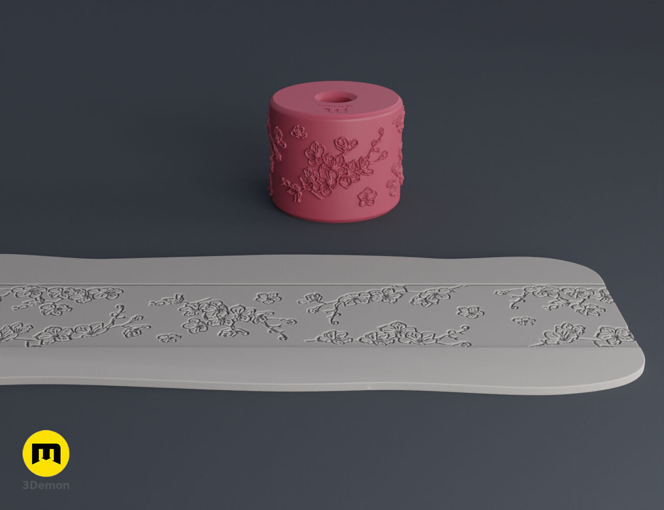 Texture Rollers Japanese Patterns middle 3D print model_9