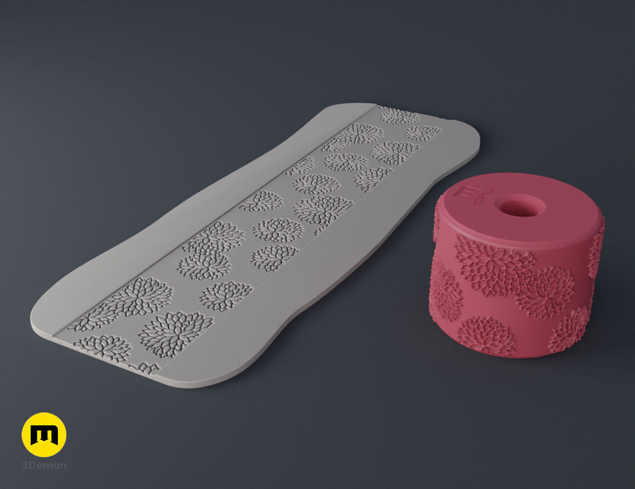 Texture Rollers Japanese Patterns middle 3D print model_18