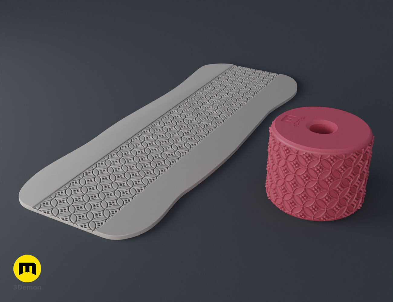 Texture Rollers Japanese Patterns middle 3D print model_20
