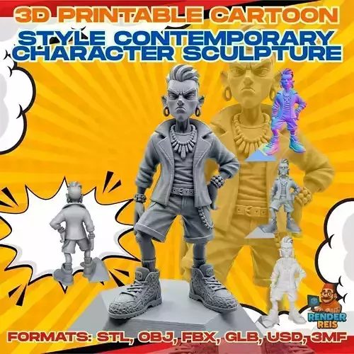 Rebel Punk Character Figure