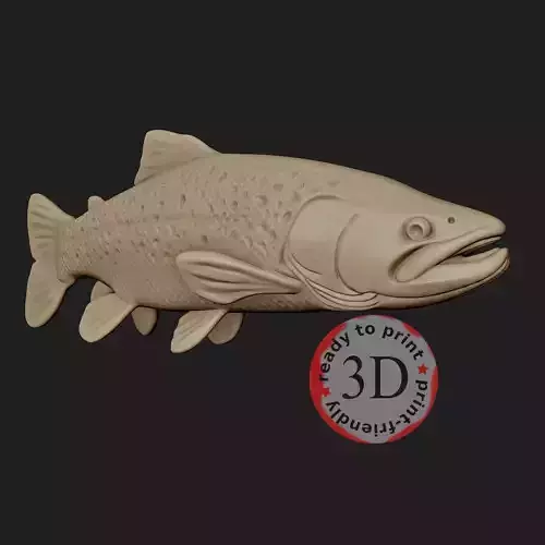  TROUT 3D easy to print 3D print model