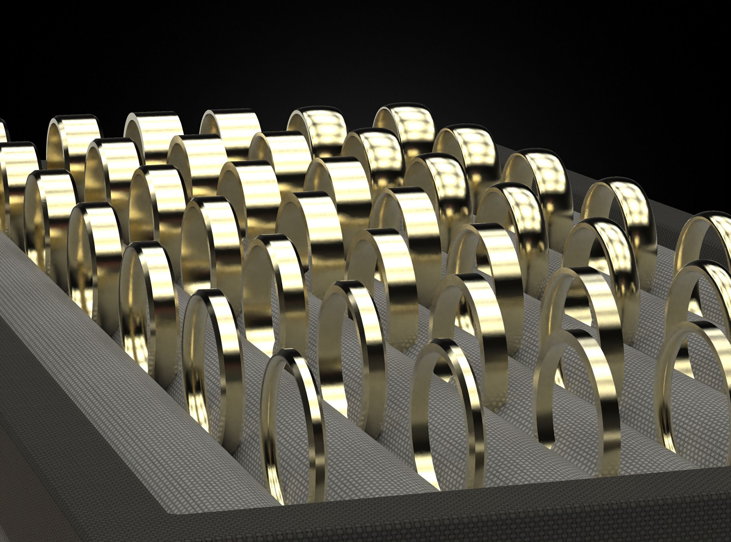 Big pack of wedding rings 802 3D print model_9