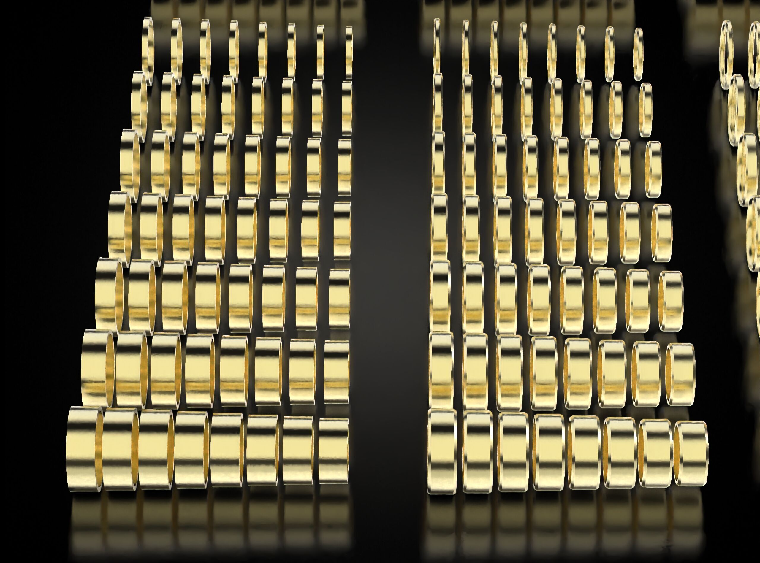 Big pack of wedding rings 802 3D print model_8