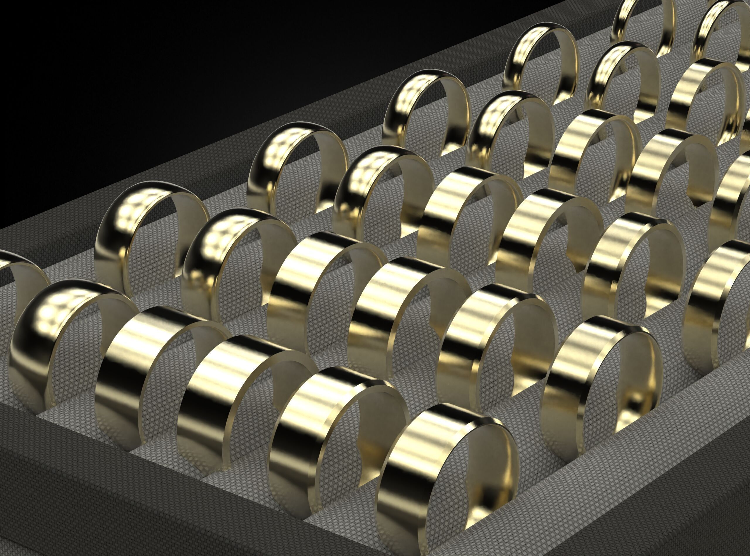 Big pack of wedding rings 802 3D print model_2