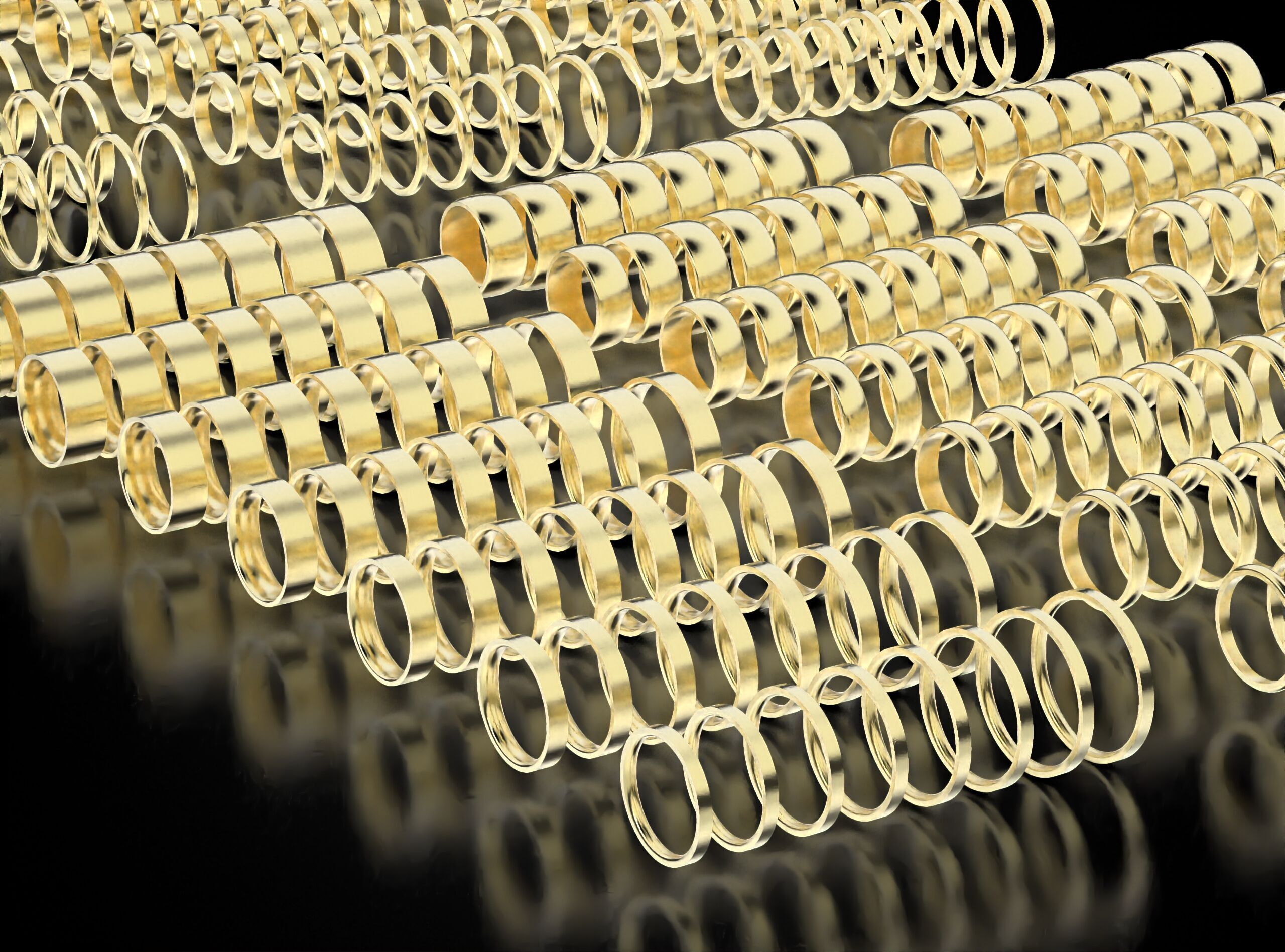 Big pack of wedding rings 802 3D print model_4